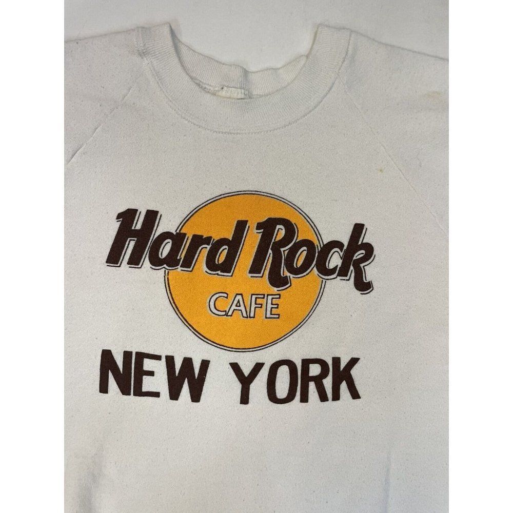 Vintage White Hard Rock Cafe Sweatshirt - Picture 2 of 9